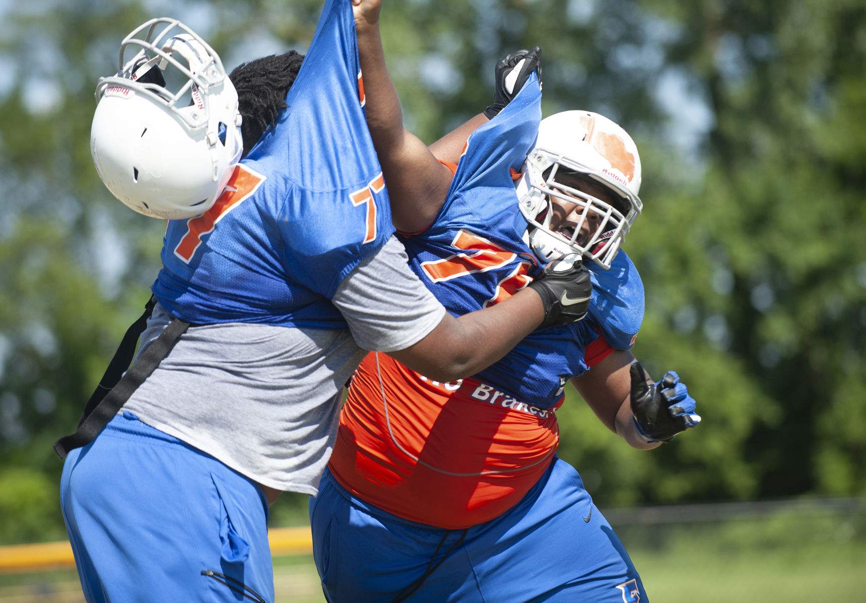 East St. Louis football practice